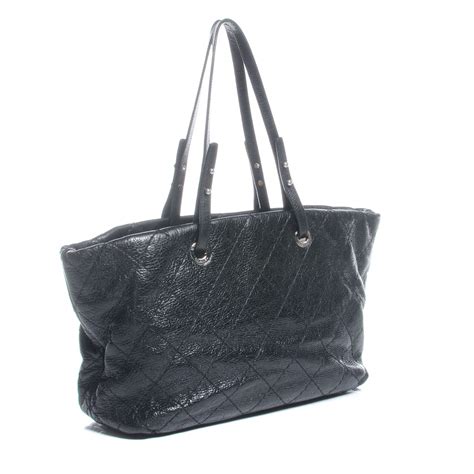 CHANEL Glazed Calfskin Large On the Road Zip Tote 